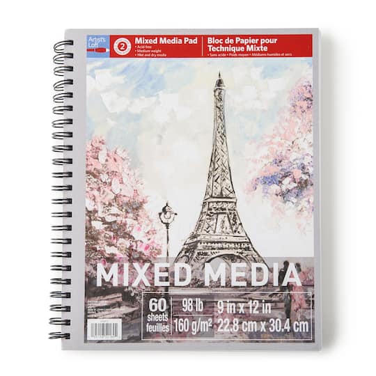 Mixed Media Medium Weight Paper Pad by Artist&#x27;s Loft&#x2122;, 9&#x22; x 12&#x22;